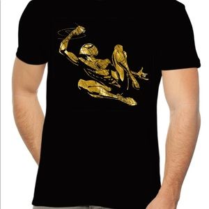 NWOT Spider-Man Marvel T-Shirt Gold Graphic